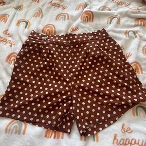 never worn retro high waisted polka dot shorts